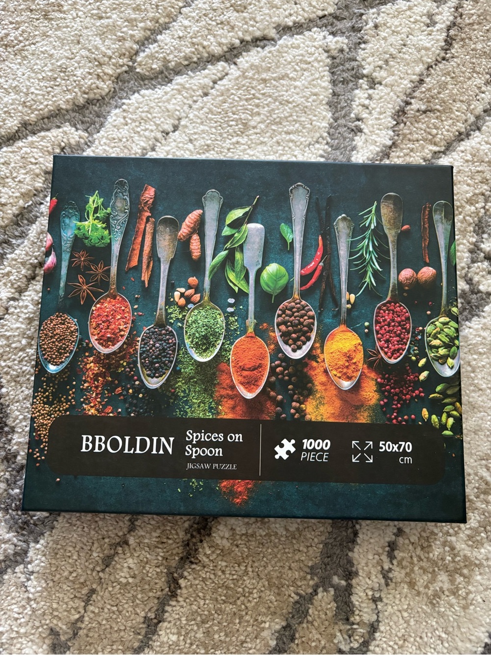 Spices on Spoon Jigsaw Puzzle - Multicolor